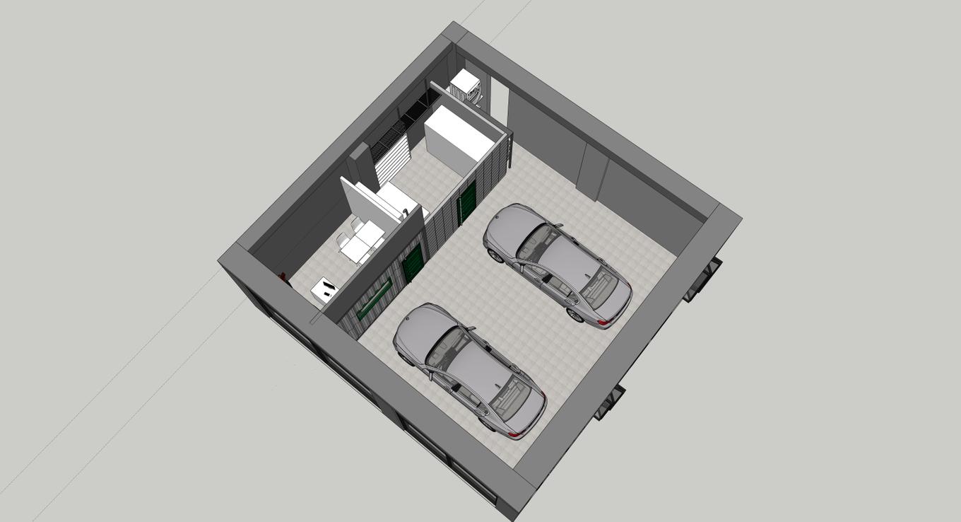 오토 컨테이너 인테리어 디자인 제안 3D